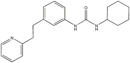 N-cyclohexyl-N'-{3-[2-(2-pyridinyl)ethyl]phenyl}urea|