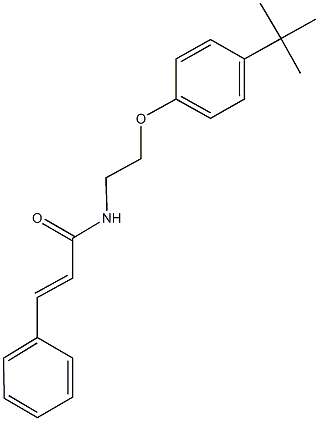 N-[2-(4-tert-butylphenoxy)ethyl]-3-phenylacrylamide 结构式