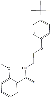 N-[2-(4-tert-butylphenoxy)ethyl]-2-methoxybenzamide 结构式