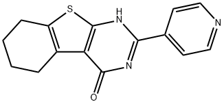 2-(4-pyridinyl)-5,6,7,8-tetrahydro[1]benzothieno[2,3-d]pyrimidin-4(3H)-one 结构式