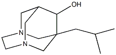 1-isobutyl-3,6-diazatricyclo[4.3.1.1~3,8~]undecan-9-ol Structure