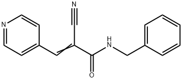 N-benzyl-2-cyano-3-(4-pyridinyl)acrylamide,358306-28-2,结构式