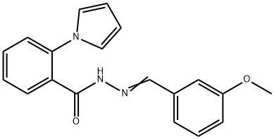 358400-64-3 N'-(3-methoxybenzylidene)-2-(1H-pyrrol-1-yl)benzohydrazide