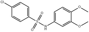 4-chloro-N-(3,4-dimethoxyphenyl)benzenesulfonamide 化学構造式