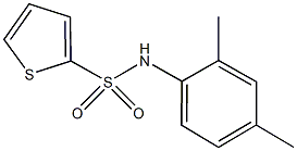 N-(2,4-dimethylphenyl)-2-thiophenesulfonamide 化学構造式