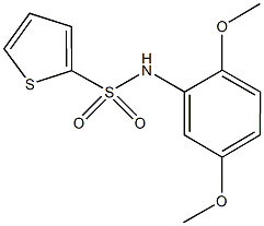 N-[2,5-bis(methyloxy)phenyl]thiophene-2-sulfonamide 化学構造式