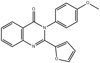 2-(FURAN-2-YL)-3-(4-METHOXYPHENYL)QUINAZOLIN-4-ONE, 35868-41-8, 结构式