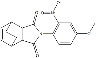 4-{2-nitro-4-methoxyphenyl}-4-azatricyclo[5.2.2.0~2,6~]undec-8-ene-3,5-dione|