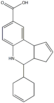 4-(3-cyclohexen-1-yl)-3a,4,5,9b-tetrahydro-3H-cyclopenta[c]quinoline-8-carboxylic acid,358731-61-0,结构式