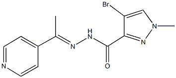 4-bromo-1-methyl-N'-[1-(4-pyridinyl)ethylidene]-1H-pyrazole-3-carbohydrazide|