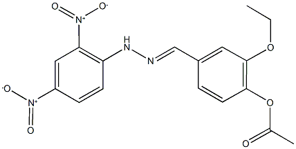 4-(2-{2,4-dinitrophenyl}carbohydrazonoyl)-2-ethoxyphenyl acetate|