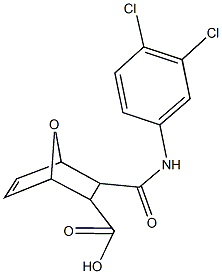 3-[(3,4-dichloroanilino)carbonyl]-7-oxabicyclo[2.2.1]hept-5-ene-2-carboxylic acid Structure