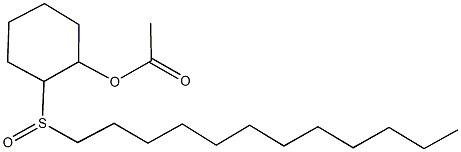 2-(dodecylsulfinyl)cyclohexyl acetate Structure