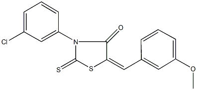 359648-25-2 3-(3-chlorophenyl)-5-(3-methoxybenzylidene)-2-thioxo-1,3-thiazolidin-4-one