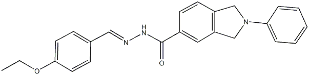 N'-(4-ethoxybenzylidene)-2-phenyl-5-isoindolinecarbohydrazide Structure
