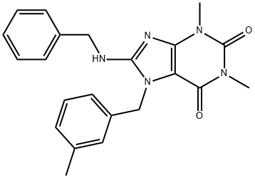 359905-69-4 8-(benzylamino)-1,3-dimethyl-7-(3-methylbenzyl)-3,7-dihydro-1H-purine-2,6-dione