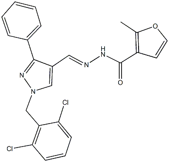 N'-{[1-(2,6-dichlorobenzyl)-3-phenyl-1H-pyrazol-4-yl]methylene}-2-methyl-3-furohydrazide|