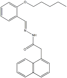 2-(1-naphthyl)-N'-[2-(pentyloxy)benzylidene]acetohydrazide,360057-20-1,结构式