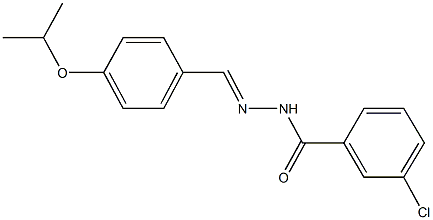 3-chloro-N'-(4-isopropoxybenzylidene)benzohydrazide Structure