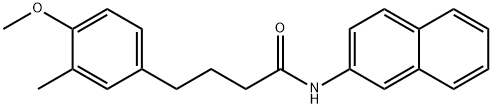 4-(4-methoxy-3-methylphenyl)-N-(2-naphthyl)butanamide 结构式