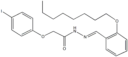 2-(4-iodophenoxy)-N'-[2-(octyloxy)benzylidene]acetohydrazide Structure