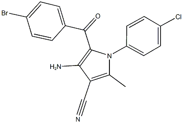 4-amino-5-(4-bromobenzoyl)-1-(4-chlorophenyl)-2-methyl-1H-pyrrole-3-carbonitrile|