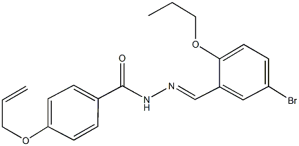 4-(allyloxy)-N'-(5-bromo-2-propoxybenzylidene)benzohydrazide Structure