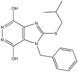 1-benzyl-2-(isobutylsulfanyl)-1H-imidazo[4,5-d]pyridazine-4,7-diol|