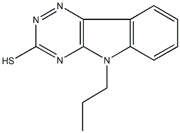 5-propyl-5H-[1,2,4]triazino[5,6-b]indol-3-yl hydrosulfide Structure