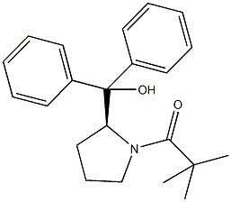 [1-(2,2-dimethylpropanoyl)-2-pyrrolidinyl](diphenyl)methanol 化学構造式