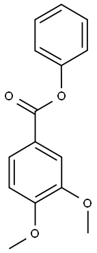 phenyl 3,4-dimethoxybenzoate 结构式