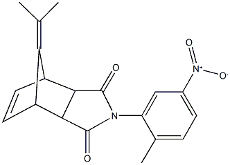 4-{5-nitro-2-methylphenyl}-10-(1-methylethylidene)-4-azatricyclo[5.2.1.0~2,6~]dec-8-ene-3,5-dione Structure