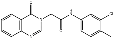 N-(3-chloro-4-methylphenyl)-2-(4-oxo-3(4H)-quinazolinyl)acetamide Structure