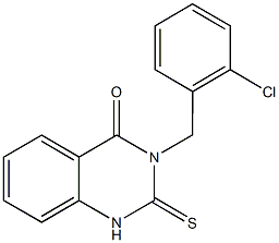 3-(2-chlorobenzyl)-2-thioxo-2,3-dihydro-4(1H)-quinazolinone Structure