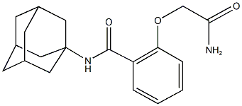 N-(1-adamantyl)-2-(2-amino-2-oxoethoxy)benzamide Structure