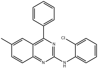 N-(2-chlorophenyl)-6-methyl-4-phenylquinazolin-2-amine,361467-96-1,结构式