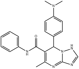 7-[4-(dimethylamino)phenyl]-5-methyl-N-phenyl-4,7-dihydro[1,2,4]triazolo[1,5-a]pyrimidine-6-carboxamide|