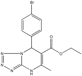 ethyl 7-(4-bromophenyl)-5-methyl-4,7-dihydrotetraazolo[1,5-a]pyrimidine-6-carboxylate Struktur