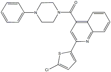 2-(5-chloro-2-thienyl)-4-[(4-phenyl-1-piperazinyl)carbonyl]quinoline|