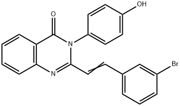 2-[2-(3-bromophenyl)vinyl]-3-(4-hydroxyphenyl)-4(3H)-quinazolinone|