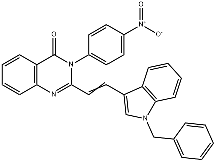 361990-02-5 2-[2-(1-benzyl-1H-indol-3-yl)vinyl]-3-{4-nitrophenyl}-4(3H)-quinazolinone