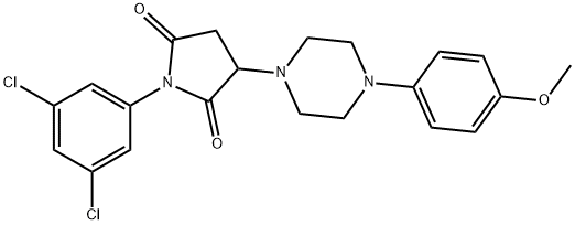 1-(3,5-dichlorophenyl)-3-[4-(4-methoxyphenyl)piperazin-1-yl]pyrrolidine-2,5-dione Structure