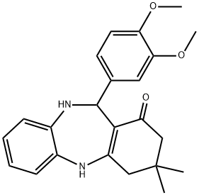 11-(3,4-dimethoxyphenyl)-3,3-dimethyl-2,3,4,5,10,11-hexahydro-1H-dibenzo[b,e][1,4]diazepin-1-one|