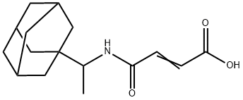 4-{[1-(1-adamantyl)ethyl]amino}-4-oxo-2-butenoic acid Struktur