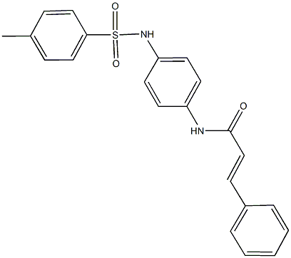 N-(4-{[(4-methylphenyl)sulfonyl]amino}phenyl)-3-phenylacrylamide,362475-60-3,结构式