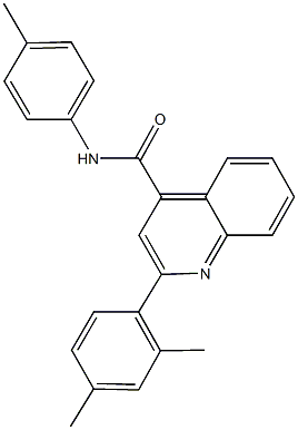 2-(2,4-dimethylphenyl)-N-(4-methylphenyl)-4-quinolinecarboxamide 化学構造式