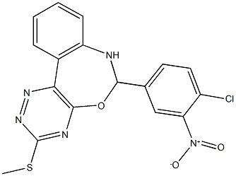 362481-73-0 6-{4-chloro-3-nitrophenyl}-3-(methylsulfanyl)-6,7-dihydro[1,2,4]triazino[5,6-d][3,1]benzoxazepine