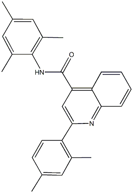 2-(2,4-dimethylphenyl)-N-mesityl-4-quinolinecarboxamide Structure