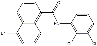 5-bromo-N-(2,3-dichlorophenyl)-1-naphthamide Struktur