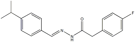 362494-37-9 2-(4-fluorophenyl)-N'-(4-isopropylbenzylidene)acetohydrazide